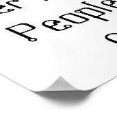 Gott ist großartig. Bier ist gut. Menschen sind ve Poster (Ecke)