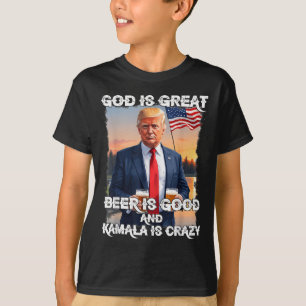 Gott ist großartig Bier ist gut und Kamala sind ve T-Shirt