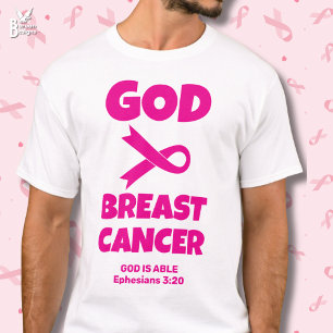 GOTT IST GRÖSSER ALS Christlicher BRUSTKREBS T-Shirt
