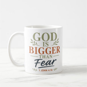 Gott ist größer als die Angst Daily Trust Andachts Kaffeetasse