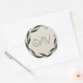 Gott ist größer als die Berge und die Täler Runder Aufkleber (Umschlag)