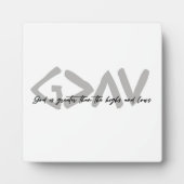 Gott ist größer als die Höhen und Tiefen griechisc Fotoplatte (Vorderseite)