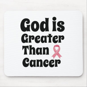 Gott ist größer als Krebs - Inspirationssinn Mousepad
