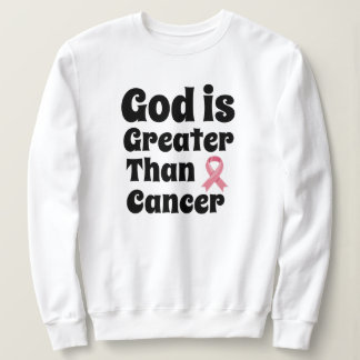 Gott ist größer als Krebs - Inspirationssinn Sweatshirt