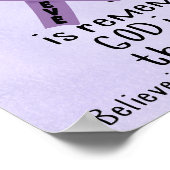 Gott ist größer als Krebs Poster (Ecke)