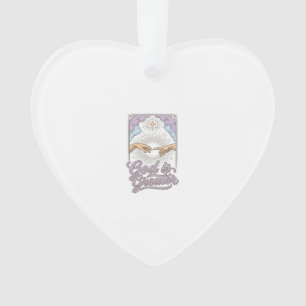 Gott ist größer, christliches Vintage-Gravur-Shirt Ornament