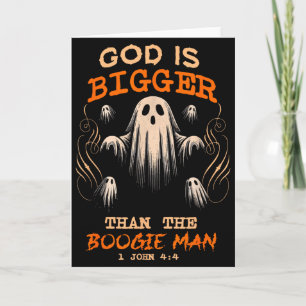 Gott ist größer Gruselige Saison Christlich Lustig Karte