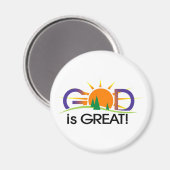 Gott ist großer Magnet (Vorderseite/Rückseite)