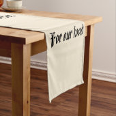 Gott ist großer Tabellen-Läufer Kurzer Tischläufer (Beispiel)