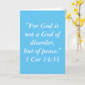 "Gott ist" Grußkarte der Schrift Karte (Gelbe Blume)