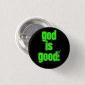 Gott ist gut! - Besonders angefertigt - Button (Vorne & Hinten)