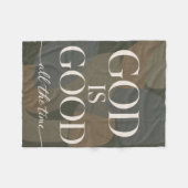 GOTT IST GUT | Christlich Fleecedecke (Vorderseite (Horizontal))