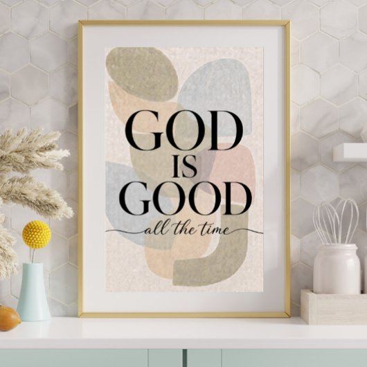 GOTT IST GUT | Christlich Poster