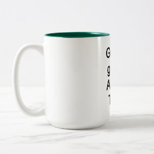 Gott ist gut, immer zweifarbige tasse