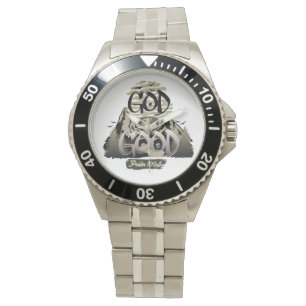 Gott ist gut - inspirierendes Christliches Design Armbanduhr