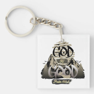 Gott ist gut - inspirierendes Christliches Design Schlüsselanhänger