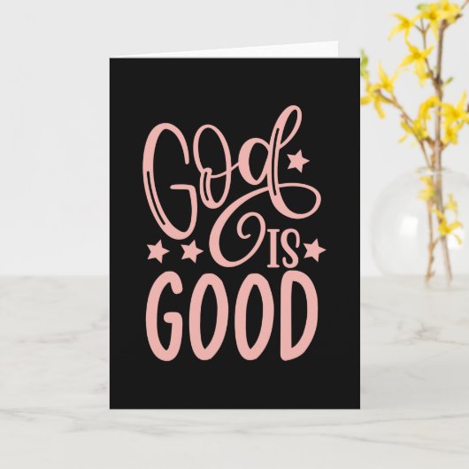 Gott ist gut karte (Gelbe Blume)