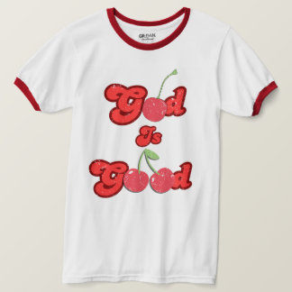Gott ist gut Retro Kirschtee unisex T-Shirt