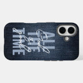 Gott ist guter Denim Case-Mate iPhone Hülle (Rückseite (Horizontal))