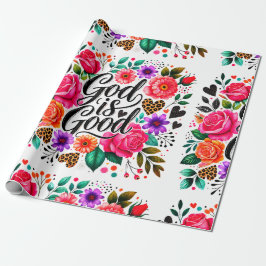 Gott ist gutes religiöses Christliches Wrapping Pa Geschenkpapier