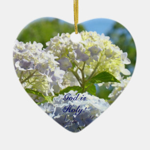 Gott ist Heilig! Geschenke Oranments Blue Hydrange Keramikornament