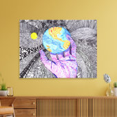 Gott ist im Detail #18 Leinwanddruck (Insitu (Wohnzimmer))