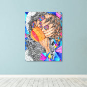 Gott ist im Detail #19 Leinwanddruck (Insitu (Holzboden))