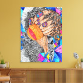 Gott ist im Detail #19 Leinwanddruck (Insitu (Wohnzimmer))