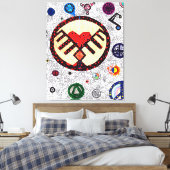 Gott ist im Detail #2 Leinwanddruck (Insitu (Schlafzimmer))