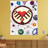 Gott ist im Detail #2 Leinwanddruck (Insitu (Wohnzimmer))