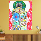 Gott ist im Detail #5 Leinwanddruck (Insitu (Wohnzimmer))