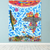 Gott ist im Detail #9 Leinwanddruck (Insitu (Holzboden))