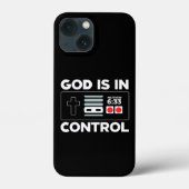 Gott ist im Kontrolle-Spiel-Controller Case-Mate iPhone Hülle (Rückseite)
