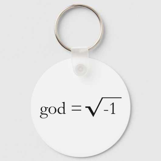 Gott ist imaginär schlüsselanhänger (Vorderseite)