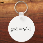 Gott ist imaginär schlüsselanhänger (Vorderseite)