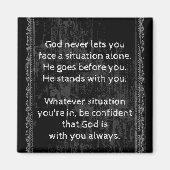 Gott ist immer bei dir, nie allein magnet (Vorne)