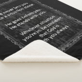 Gott ist immer bei dir, nie allein sherpadecke (3/4)