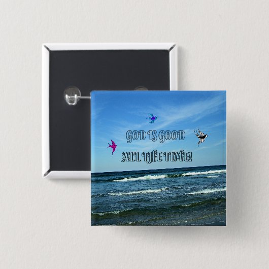 Gott ist immer gut button (Vorne & Hinten)
