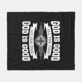 Gott ist immer gut - Christlich Fleecedecke (Vorderseite (Horizontal))