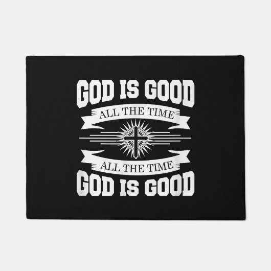 Gott ist immer gut - Christlich Fußmatte (Vorderseite)