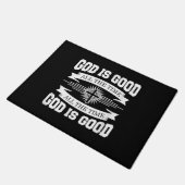 Gott ist immer gut - Christlich Fußmatte (Schrägansicht)