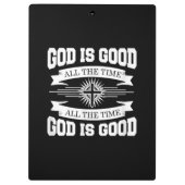 Gott ist immer gut - Christlich Klemmbrett (Rückseite)