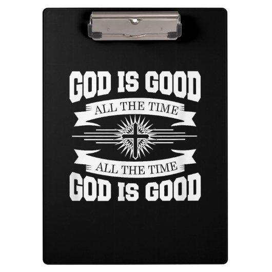 Gott ist immer gut - Christlich Klemmbrett (Vorderseite)