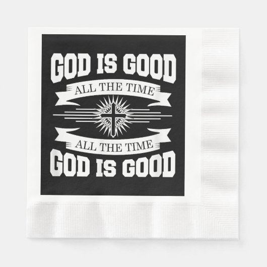 Gott ist immer gut - Christlich Serviette (Vorderseite)