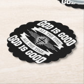 Gott ist immer gut - Christlich Untersetzer (angewinkelt)