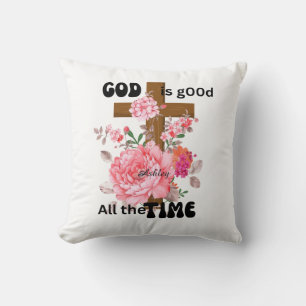 Gott ist immer gut, christlicher Spruch Kissen