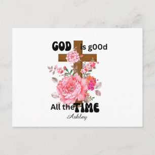 Gott ist immer gut christlicher Spruch  Postkarte