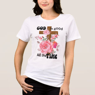 Gott ist immer gut, christlicher Spruch Tri-Blend Shirt