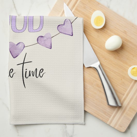 Gott ist immer gut geschirrtuch (Viertel Falte)