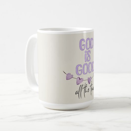 Gott ist immer gut kaffeetasse (Vorderseite Links)